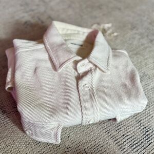 Taylor Stitch Men's White/Cream Corduroy M Shirt